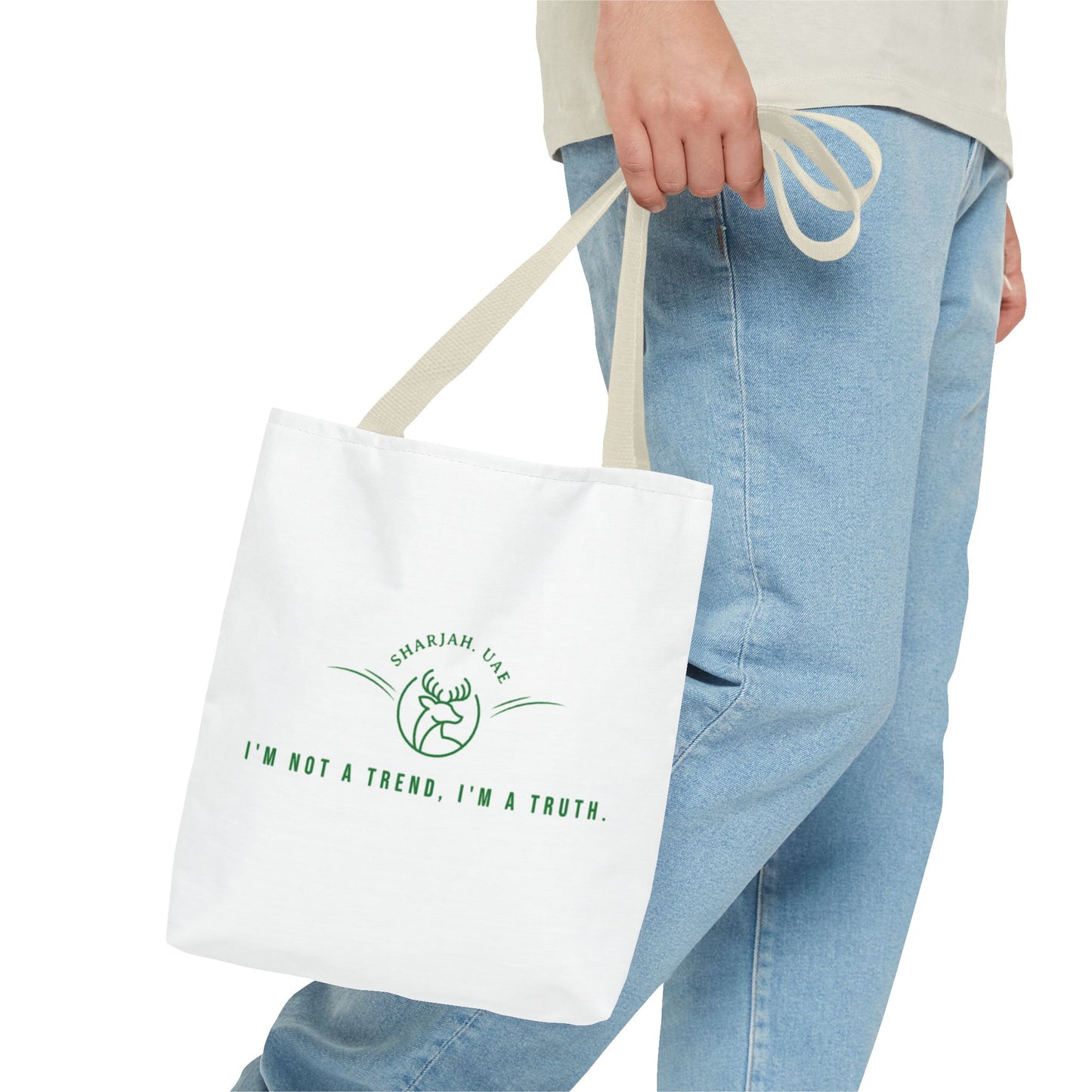 True to Me Tote — Emirati-Inspired Matcha Lover’s Bag