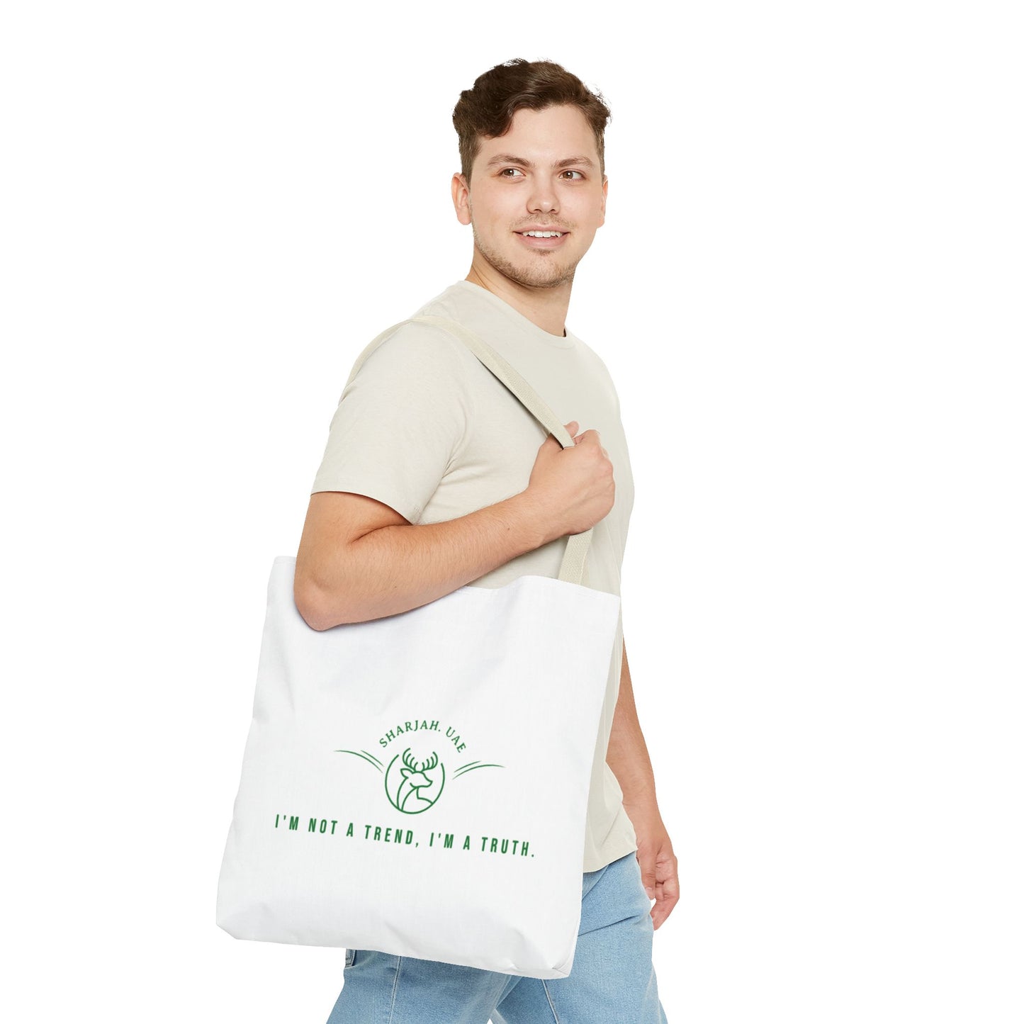 True to Me Tote — Emirati-Inspired Matcha Lover’s Bag