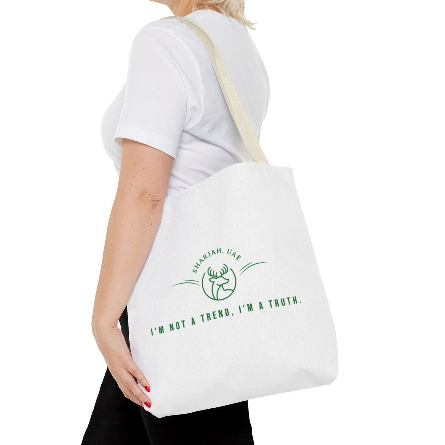 True to Me Tote — Emirati-Inspired Matcha Lover’s Bag