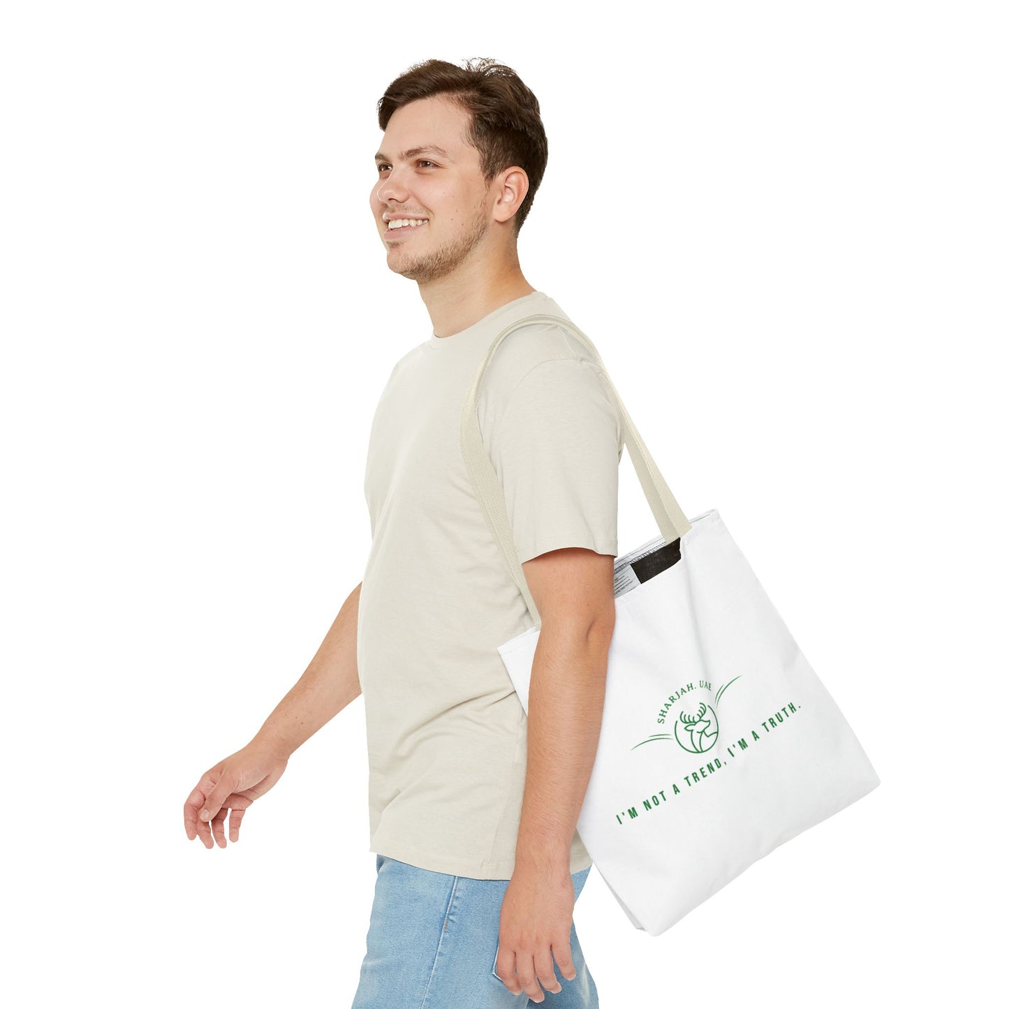 True to Me Tote — Emirati-Inspired Matcha Lover’s Bag