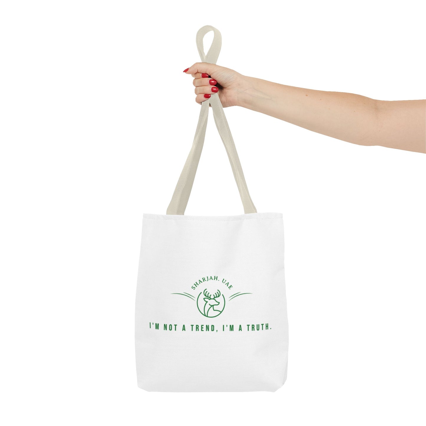 True to Me Tote — Emirati-Inspired Matcha Lover’s Bag